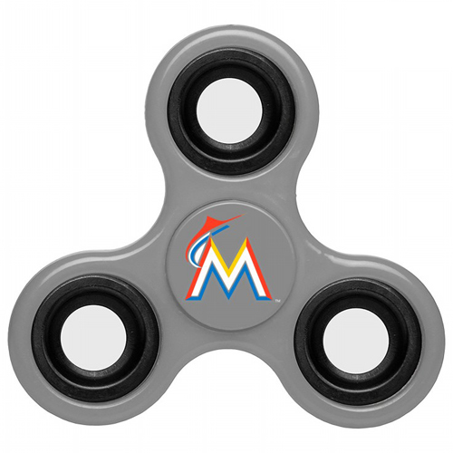 MLB Miami Marlins 3 Way Fidget Spinner G58 - Gray